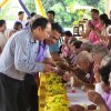 กิจกรรมรดน้ำขอพรผู้สูงอายุและทอดผ้าป่าสามัคคี